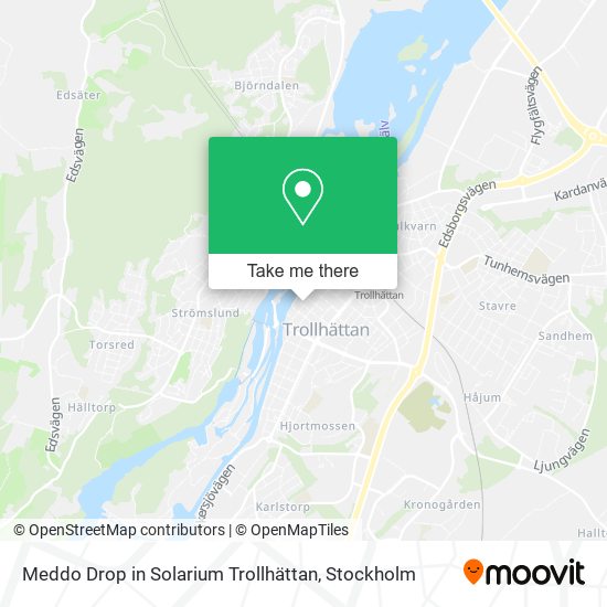 Meddo Drop in Solarium Trollhättan map