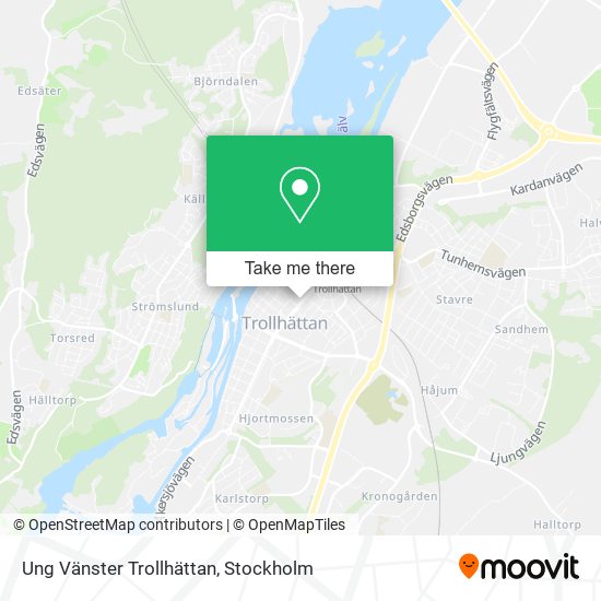 Ung Vänster Trollhättan map