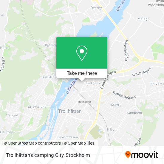 Trollhättan's camping City map