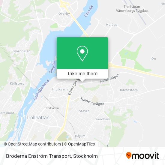 Bröderna Enström Transport map