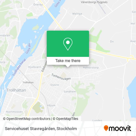 Servicehuset Stavregården map