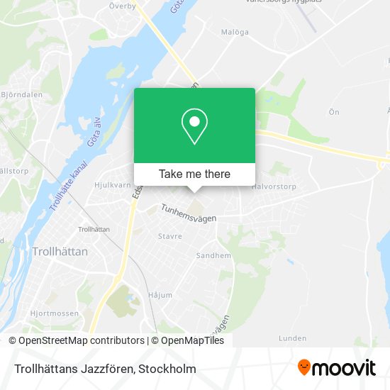 Trollhättans Jazzfören map