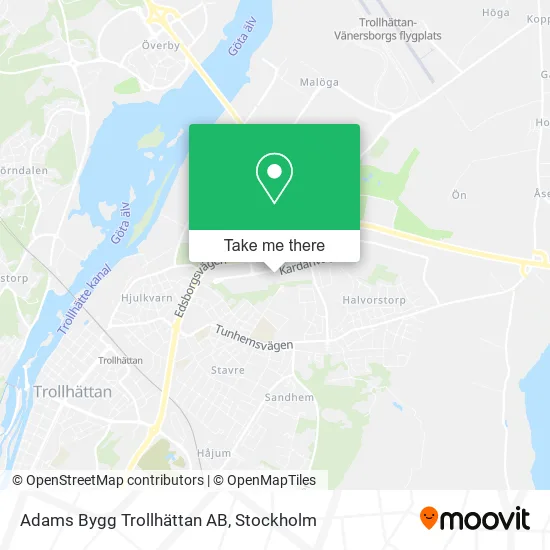 Adams Bygg Trollhättan AB map