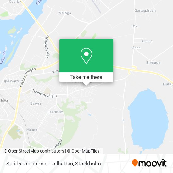 Skridskoklubben Trollhättan map