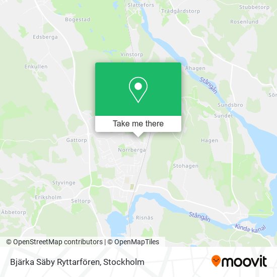 Bjärka Säby Ryttarfören map