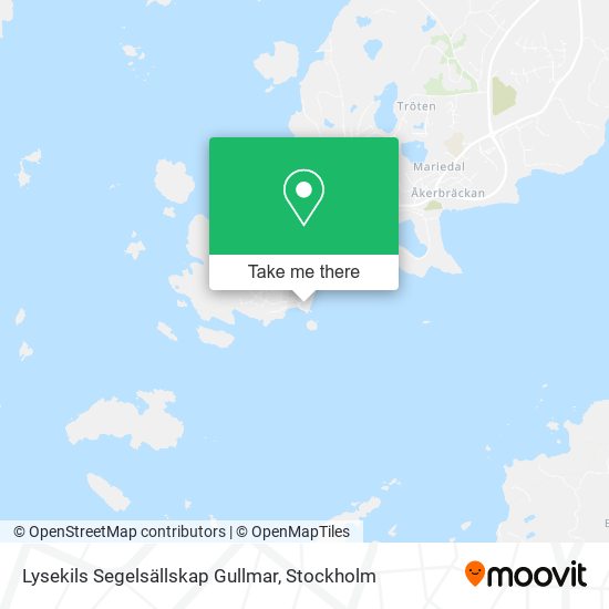 Lysekils Segelsällskap Gullmar map