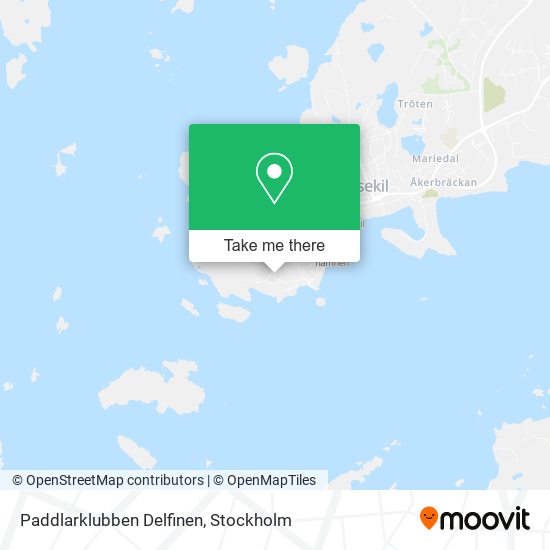 Paddlarklubben Delfinen map