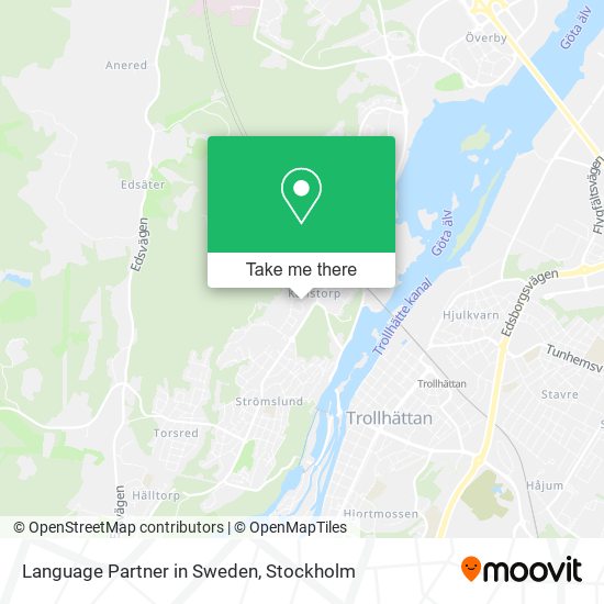 Language Partner in Sweden map