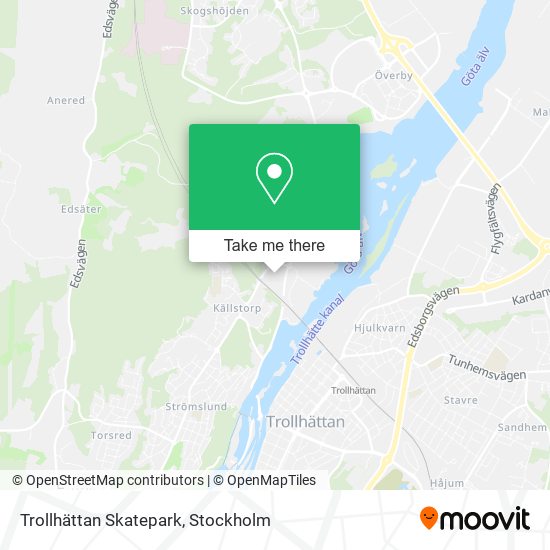 Trollhättan Skatepark map