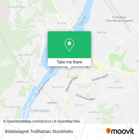 Bildelslagret Trollhättan map