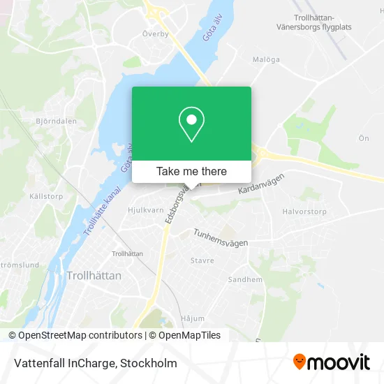 Vattenfall InCharge map