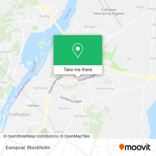 Europcar map