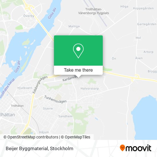 Beijer Byggmaterial map