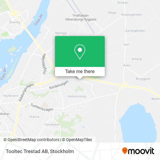Tooltec Trestad AB map