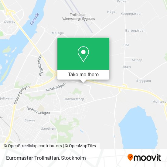 Euromaster Trollhättan map