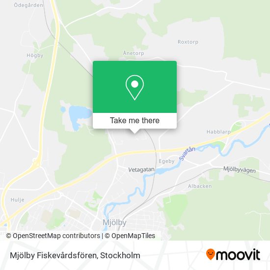 Mjölby Fiskevårdsfören map