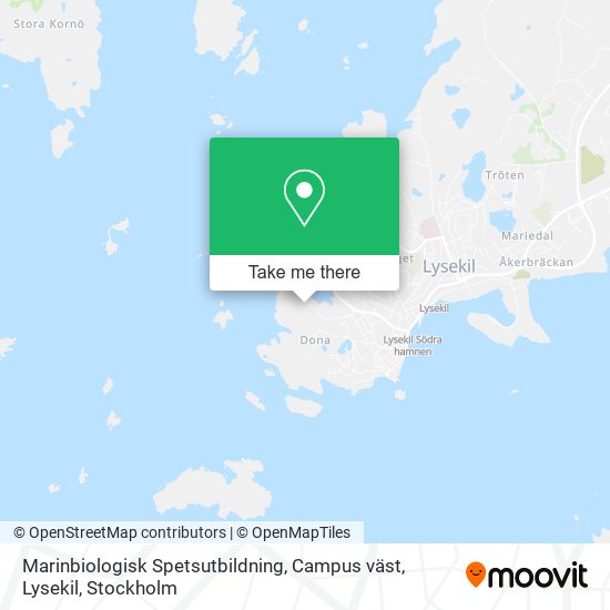 Marinbiologisk Spetsutbildning, Campus väst, Lysekil map