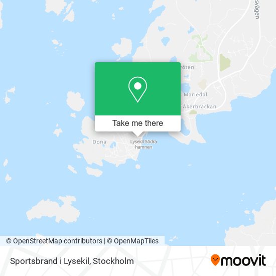 Sportsbrand i Lysekil map