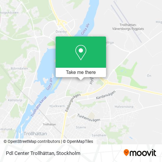 Pdl Center Trollhättan map