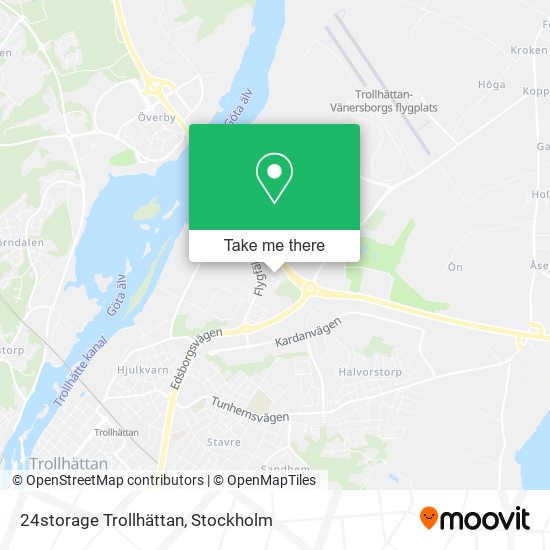 24storage Trollhättan map