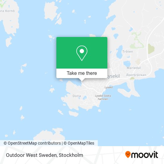 Outdoor West Sweden map