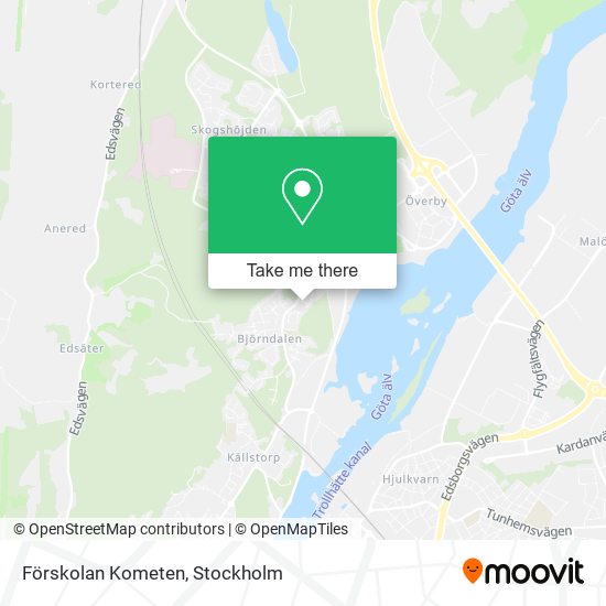 Förskolan Kometen map