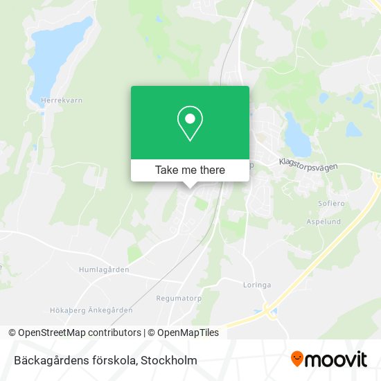 Bäckagårdens förskola map
