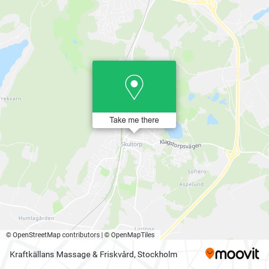 Kraftkällans Massage & Friskvård map