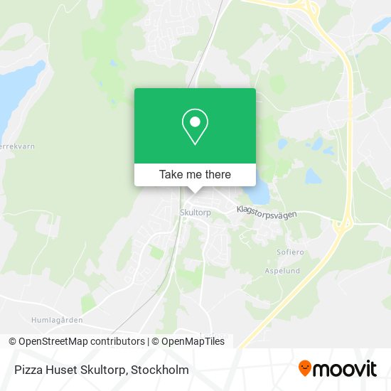 Pizza Huset Skultorp map