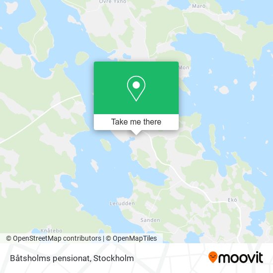 Båtsholms pensionat map