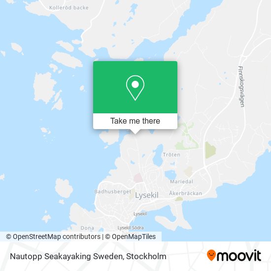 Nautopp Seakayaking Sweden map