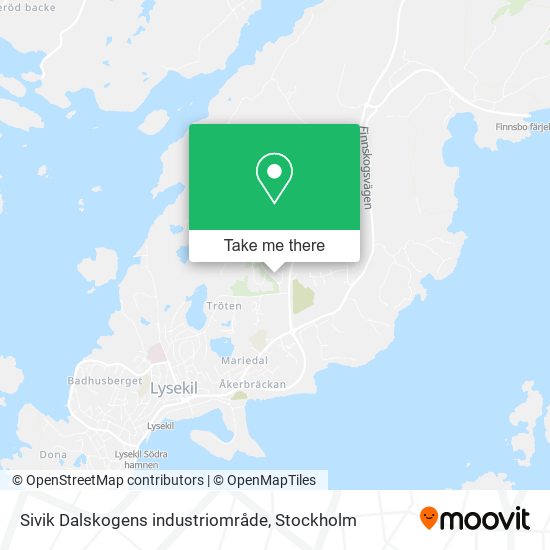 Sivik Dalskogens industriområde map