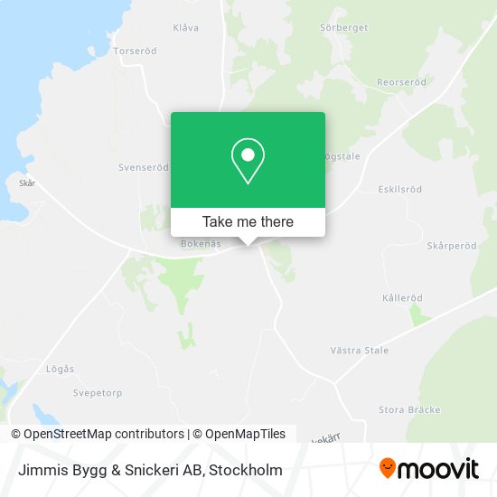 Jimmis Bygg & Snickeri AB map