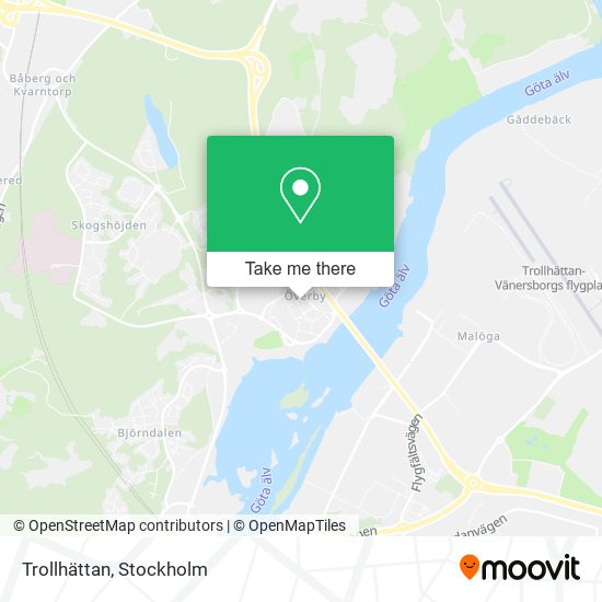 Trollhättan map