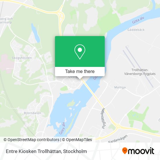 Entre Kiosken Trollhättan map