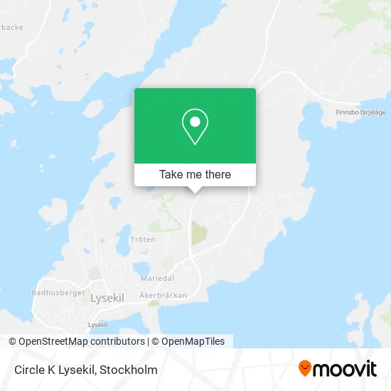 Circle K Lysekil map