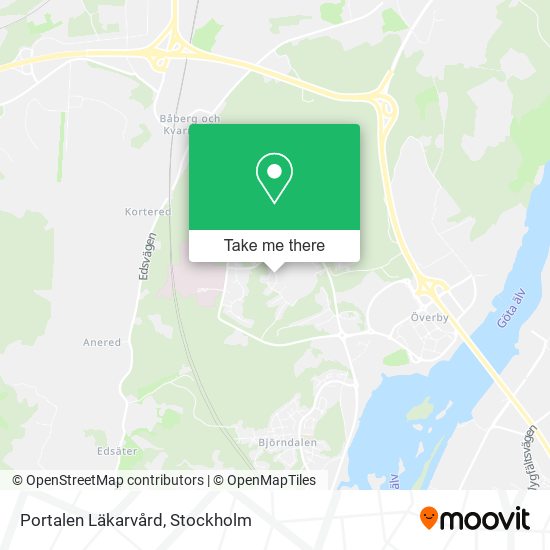 Portalen Läkarvård map