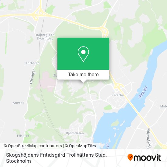 Skogshöjdens Fritidsgård Trollhättans Stad map