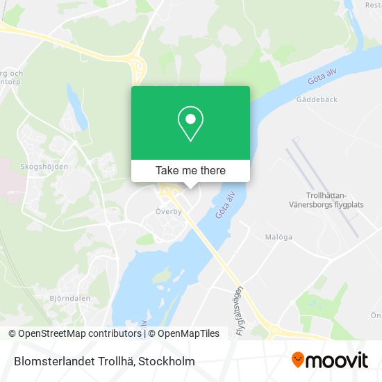 Blomsterlandet Trollhä map