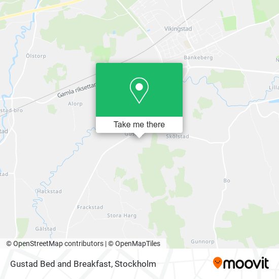 Gustad Bed and Breakfast map