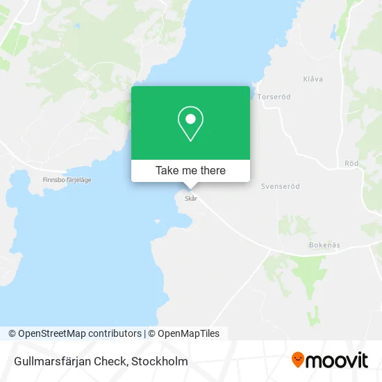 Gullmarsfärjan Check map