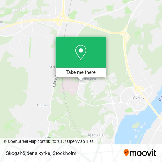 Skogshöjdens kyrka map