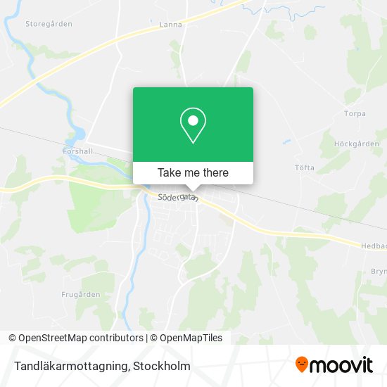 Tandläkarmottagning map