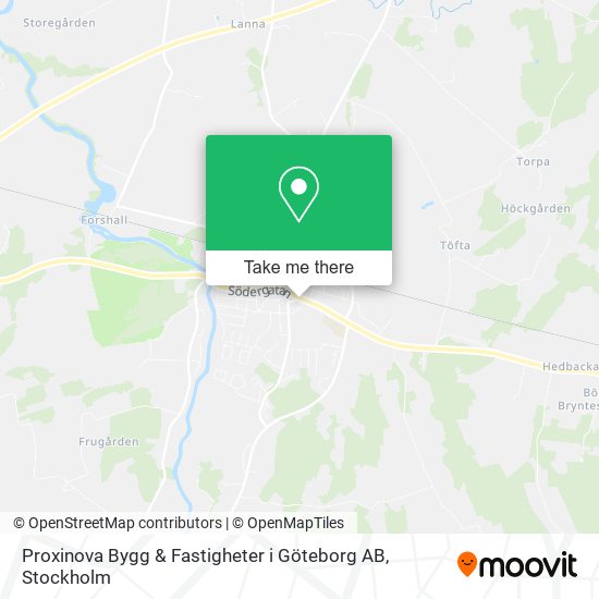 Proxinova Bygg & Fastigheter i Göteborg AB map