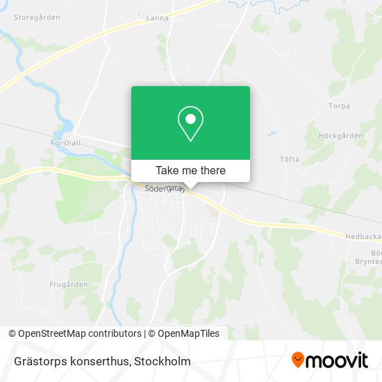 Grästorps konserthus map