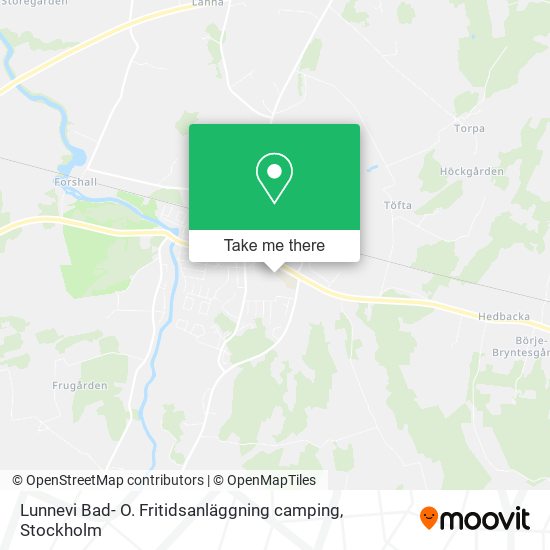 Lunnevi Bad- O. Fritidsanläggning camping map