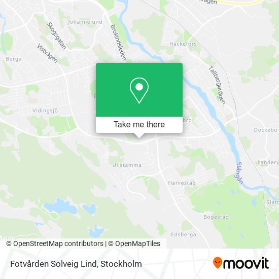 Fotvården Solveig Lind map