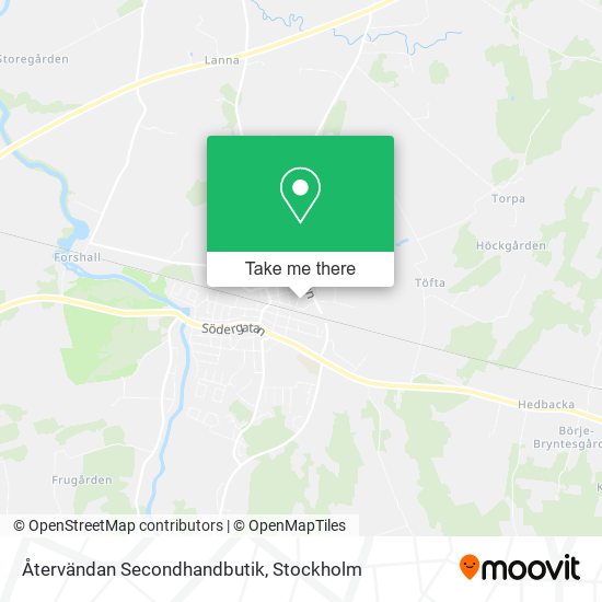 Återvändan Secondhandbutik map