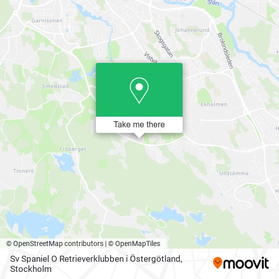 Sv Spaniel O Retrieverklubben i Östergötland map