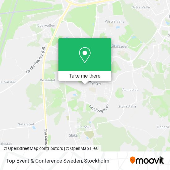 Top Event & Conference Sweden map